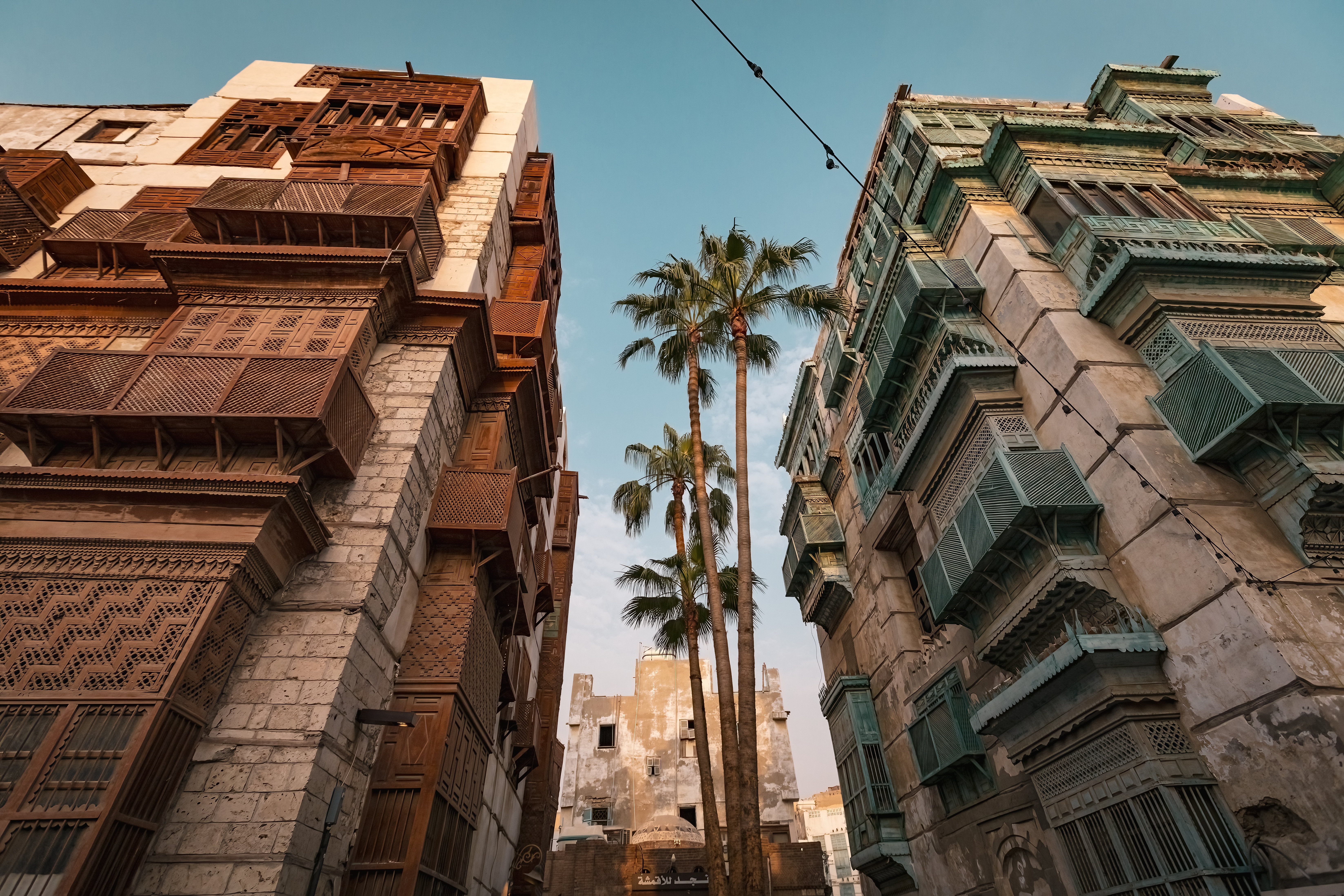 Historic center of Jeddah at night